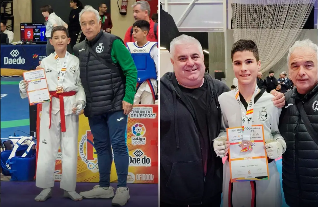 Dos bronces para el Club Deportivo Taekwondo Paterna en el Campeonato de España